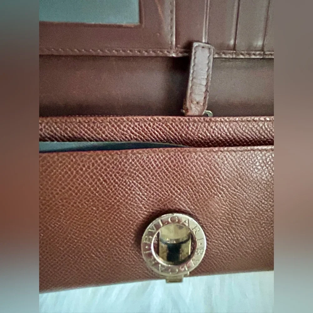 BVLGARI Long Leather Wallet Full Inclusion - Picture 12 of 15